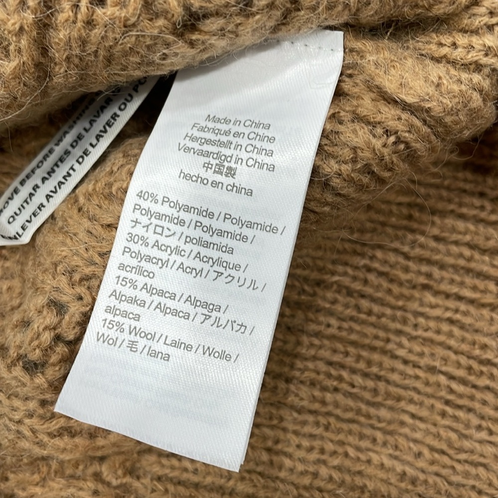 J crew Women's Balloon-sleeve cable-knit sweater - Picture 5 of 6